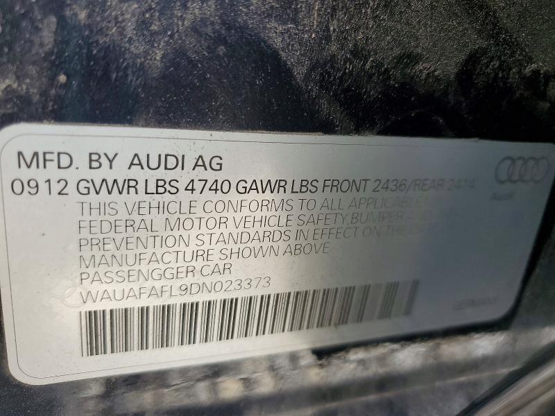 Продажа на аукционе авто 2013 Audi A4, vin: WAUAFAFL9DN023373, номер лота: 55038346