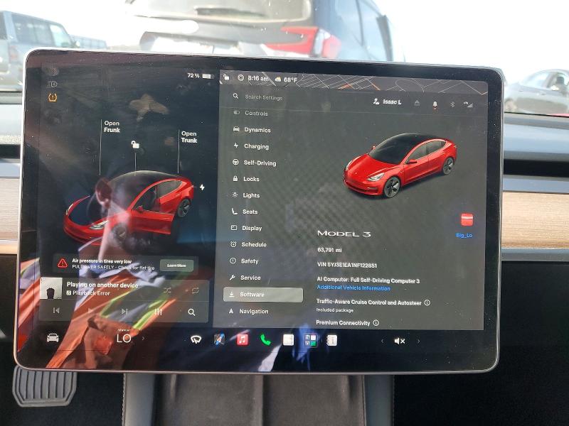Продаж на аукціоні авто 2022 Tesla Model 3, vin: 5YJ3E1EA1NF122851, номер лоту: 53139576