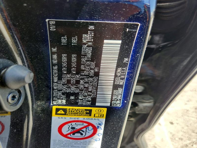 53900986 :رقم المزاد ، 5TDJZRFH1JS829492 vin ، 2018 Toyota Highlander مزاد بيع