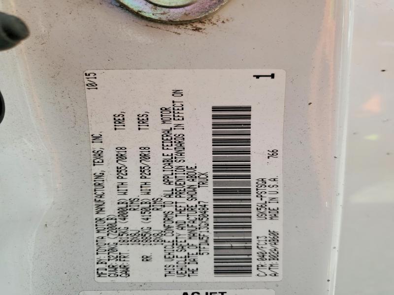 Aukcja sprzedaży 2016 Toyota Tundra, vin: 5TFDW5F13GX504847, numer aukcji: 54081036