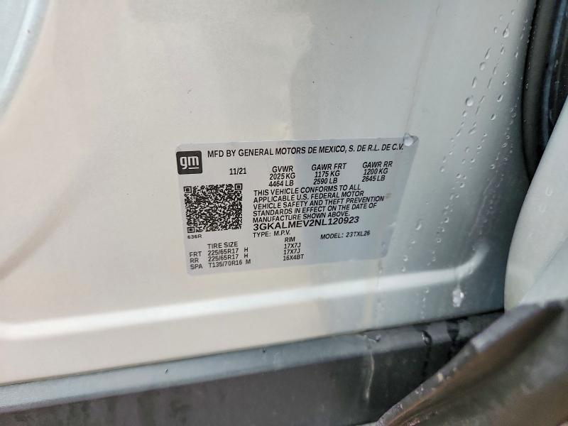 Aukcja sprzedaży 2022 Gmc Terrain, vin: 3GKALMEV2NL120923, numer aukcji: 51494516