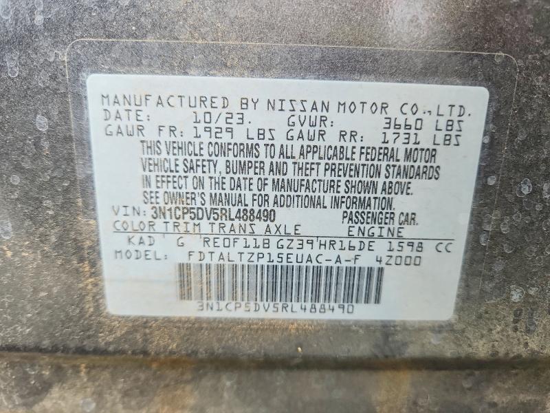 Aukcja sprzedaży 2024 Nissan Kicks, vin: 3N1CP5DV5RL488490, numer aukcji: 55214246