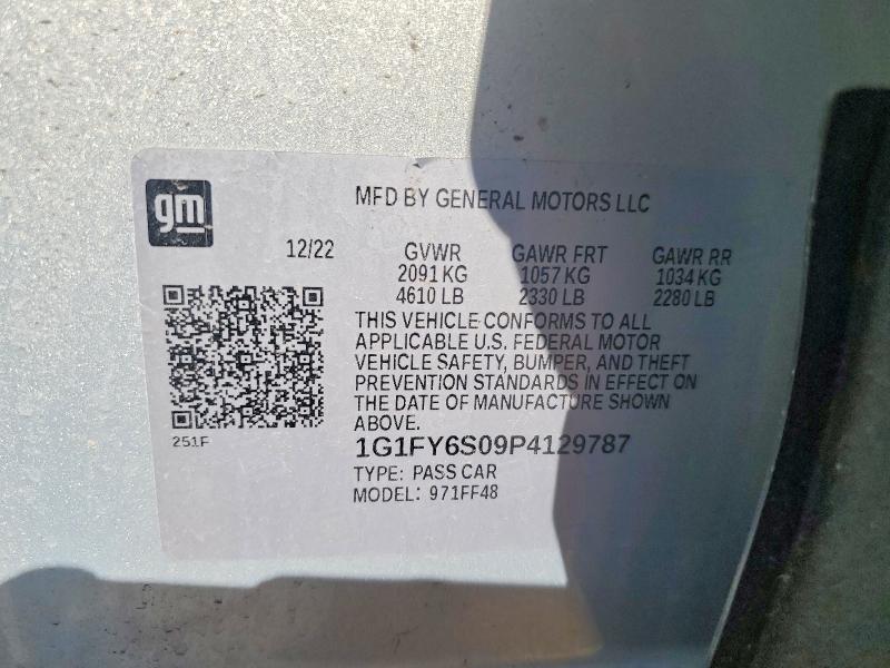 Продаж на аукціоні авто 2023 Chevrolet Bolt Euv, vin: 1G1FY6S09P4129787, номер лоту: 53248786