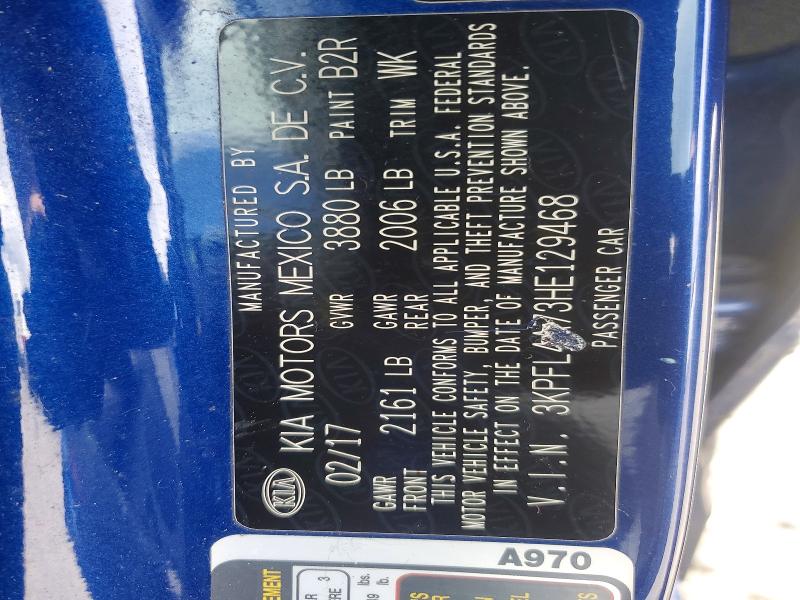 Продаж на аукціоні авто 2017 Kia Forte, vin: 3KPFL4A73HE129468, номер лоту: 54195566