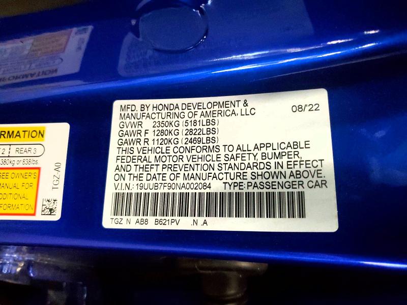 Aukcja sprzedaży 2022 Acura Tlx, vin: 19UUB7F90NA002084, numer aukcji: 55014166
