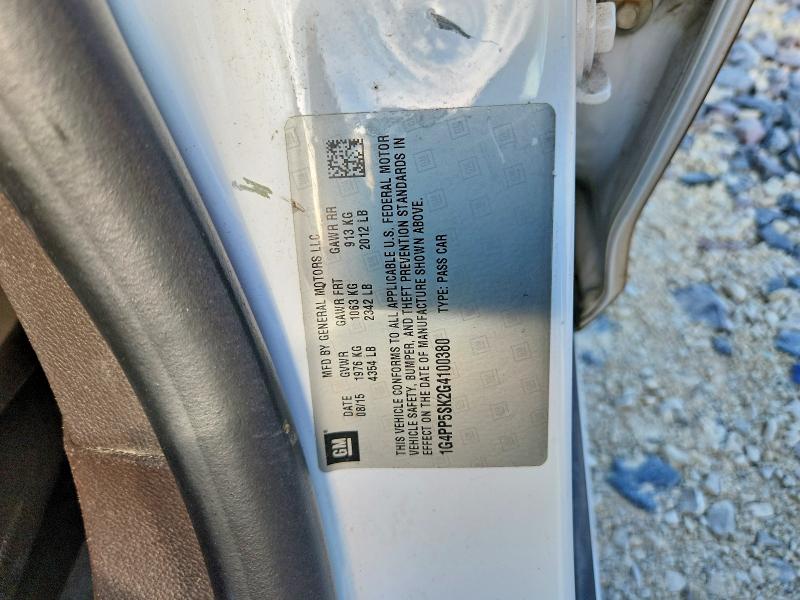 52699046 :رقم المزاد ، 1G4PP5SK2G4100380 vin ، 2016 Buick Verano مزاد بيع