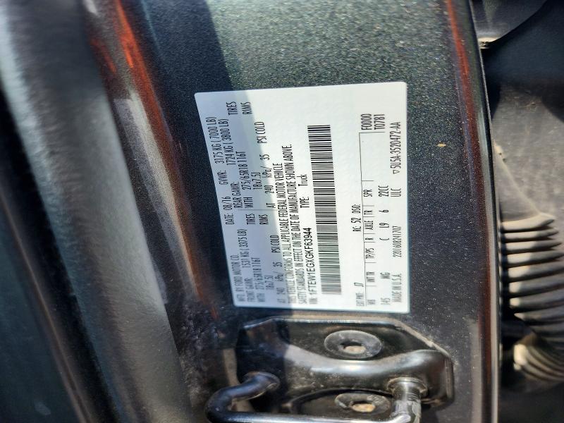 54076526 :رقم المزاد ، 1FTEW1EGXGKF63944 vin ، 2016 Ford F150 مزاد بيع