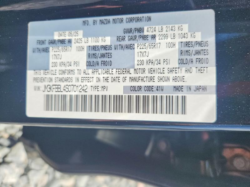 Aukcja sprzedaży 2025 Mazda Cx-5, vin: JM3KFBBL4S0701242, numer aukcji: 53007696