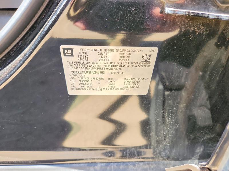 Aukcja sprzedaży 2017 Gmc Terrain, vin: 2GKALMEK1H6340763, numer aukcji: 51964476