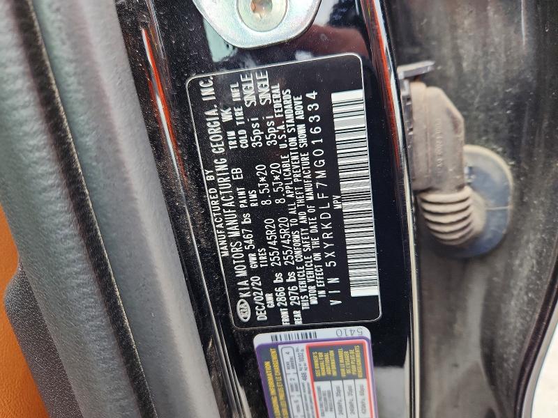 Aukcja sprzedaży 2021 Kia Sorento, vin: 5XYRKDLF7MG016334, numer aukcji: 54206636