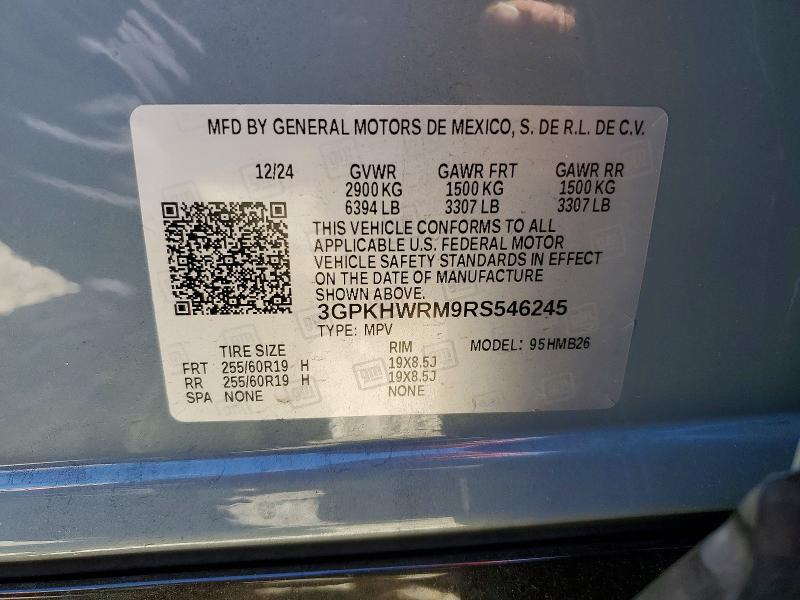 2024 Honda Prologue მანქანა იყიდება აუქციონზე, vin: 3GPKHWRM9RS546245, აუქციონის ნომერი: 53028746
