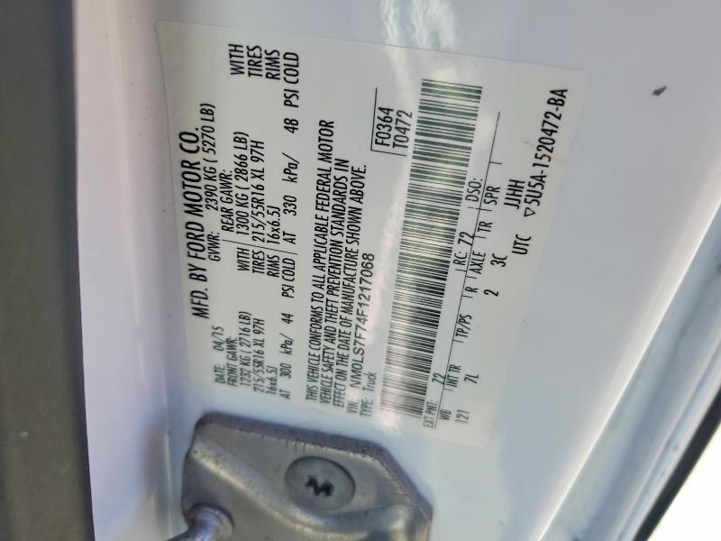 Продаж на аукціоні авто 2015 Ford Transit Connect, vin: NM0LS7F74F1217068, номер лоту: 53921636