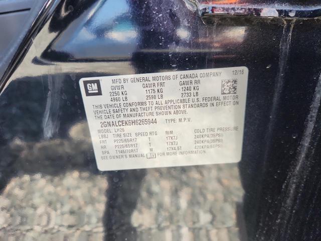 Продажа на аукционе авто 2017 Chevrolet Equinox, vin: 2GNALCEK6H6265944, номер лота: 52157436