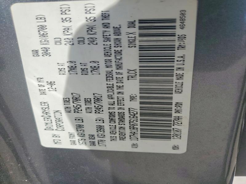 2007 Dodge Ram 1500 მანქანა იყიდება აუქციონზე, vin: 1D7HA18P07S164277, აუქციონის ნომერი: 52700226