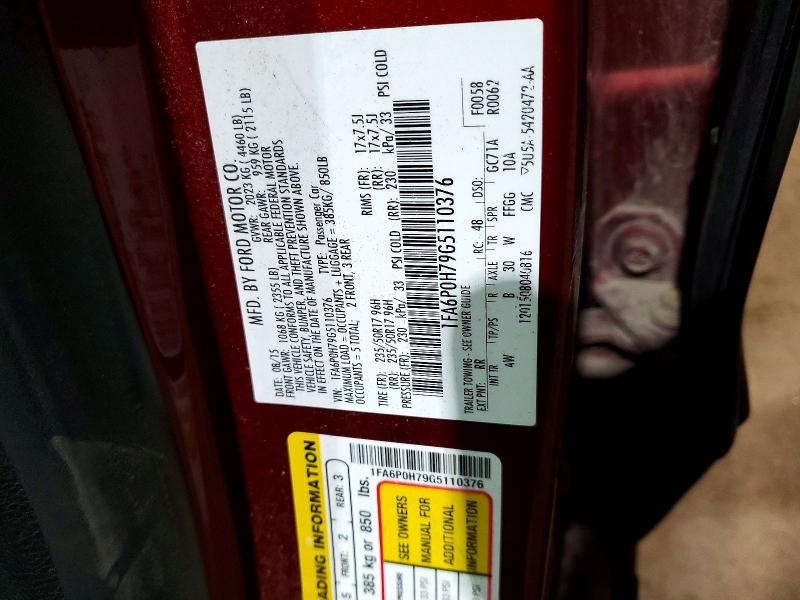 Aukcja sprzedaży 2016 Ford Fusion, vin: 1FA6P0H79G5110376, numer aukcji: 54792236