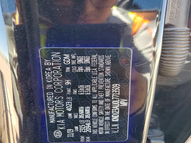 54531296 :رقم المزاد ، KNDJ23AU0L7713509 vin ، 2020 Kia Soul مزاد بيع