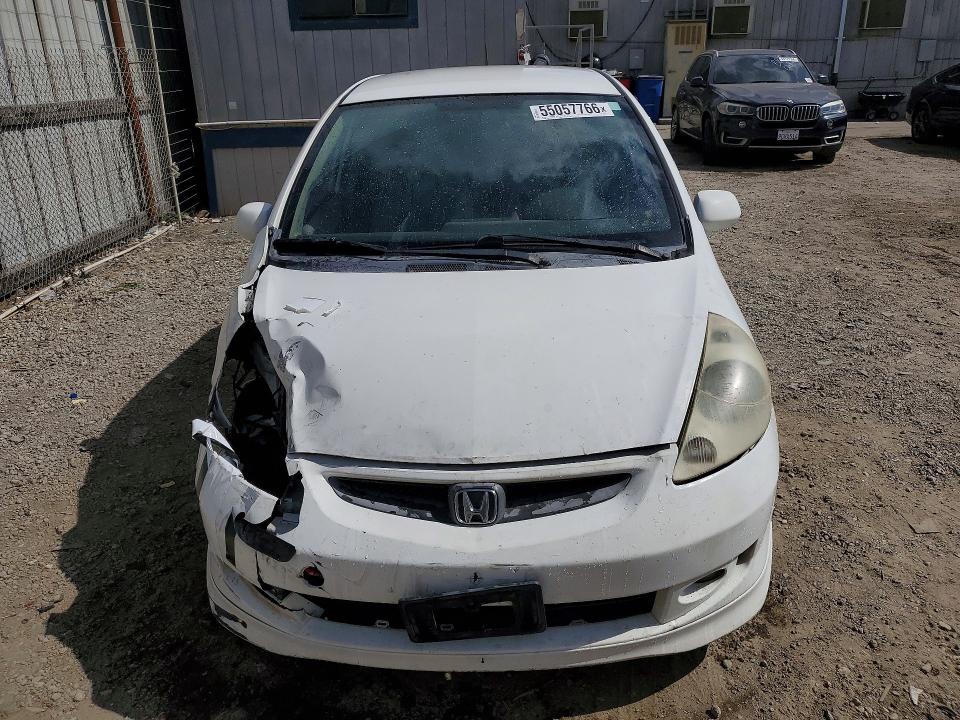55057766 :رقم المزاد ، JHMGD38627S030367 vin ، 2007 Honda Fit مزاد بيع