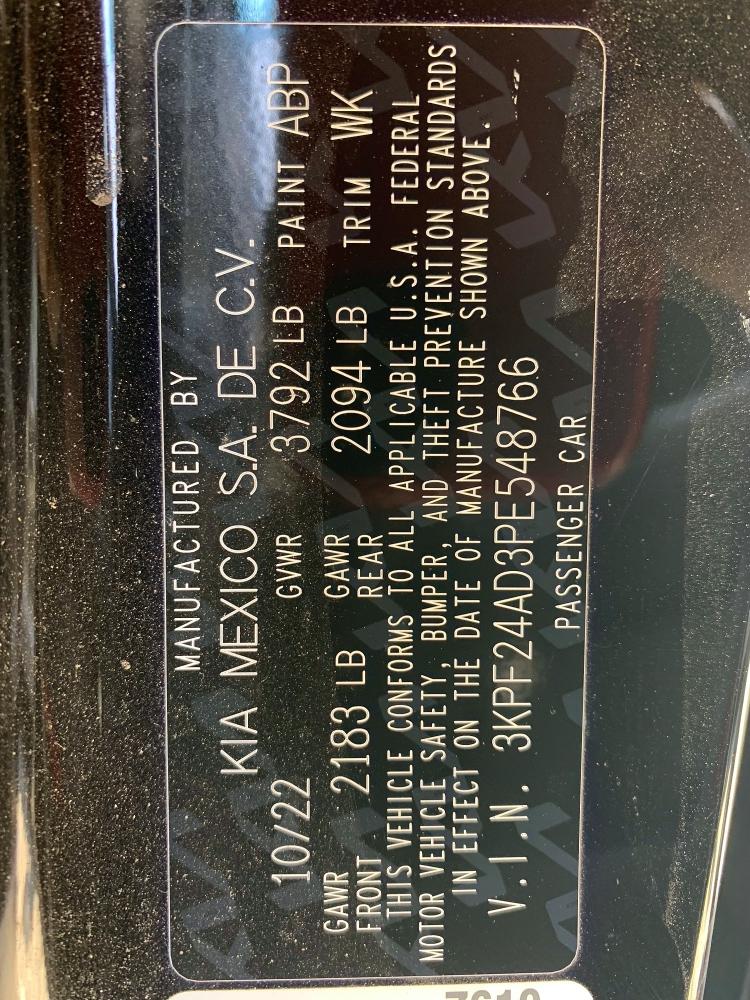 Aukcja sprzedaży 2023 Kia Forte, vin: 3KPF24AD3PE548766, numer aukcji: 53469836