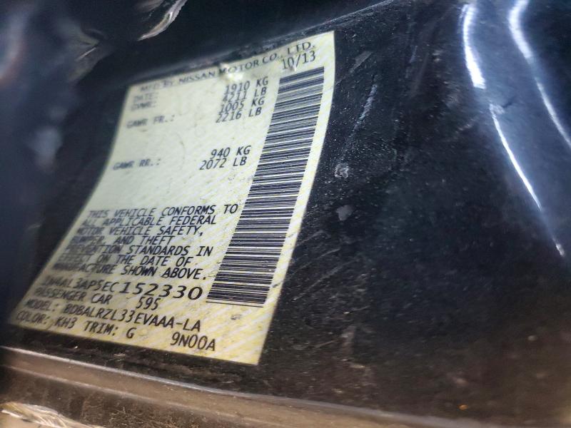 52887126 :رقم المزاد ، 1N4AL3AP5EC152330 vin ، 2014 Nissan Altima مزاد بيع