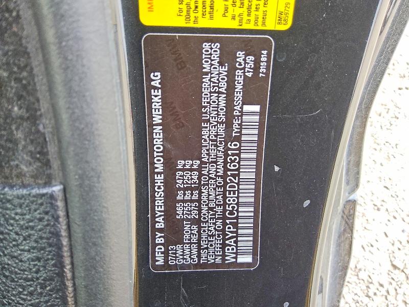 Aukcja sprzedaży 2014 Bmw 650, vin: WBAYP1C58ED216316, numer aukcji: 53118626