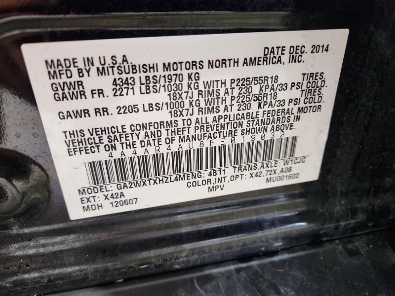 Продаж на аукціоні авто 2015 Mitsubishi Outlander Sport, vin: 4A4AR4AU8FE019032, номер лоту: 52494866