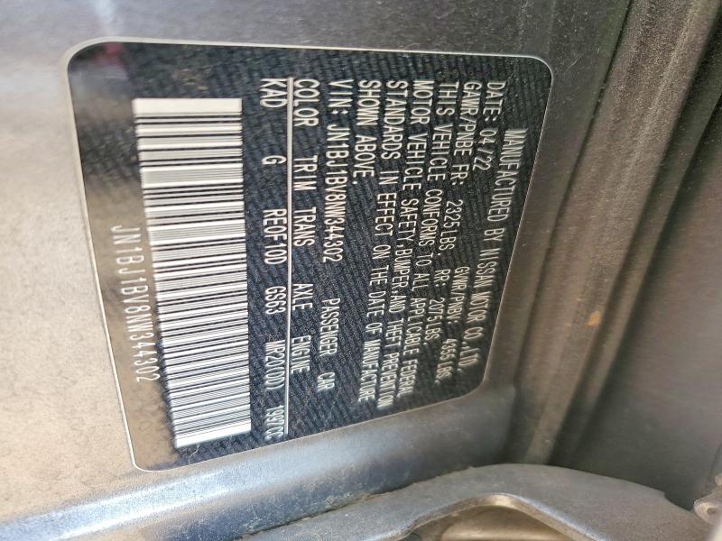 Aukcja sprzedaży 2022 Nissan Rogue Sport, vin: JN1BJ1BV8NW344302, numer aukcji: 53646326