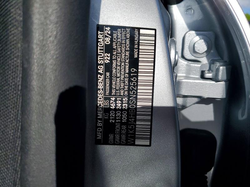 54448546 :رقم المزاد ، W1K5J4HB0SN525619 vin ، 2025 Mercedes-benz Cla مزاد بيع