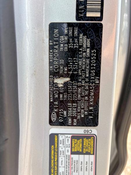Продаж на аукціоні авто 2016 Kia Sedona, vin: KNDMA5C1XG6120525, номер лоту: 54844746