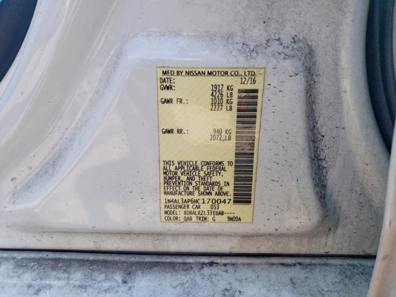52229716 :رقم المزاد ، 1N4AL3AP6HC170047 vin ، 2017 Nissan Altima مزاد بيع