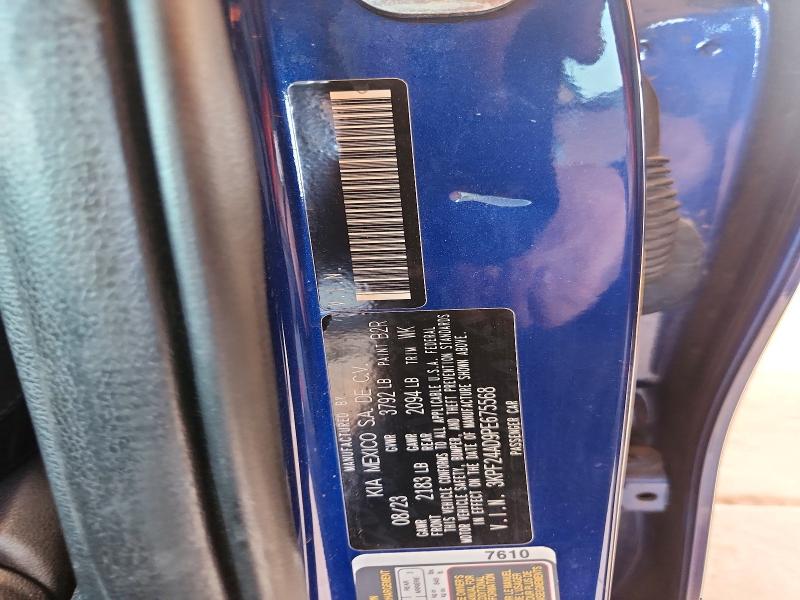 54296036 :رقم المزاد ، 3KPF24AD9PE675568 vin ، 2023 Kia Forte مزاد بيع