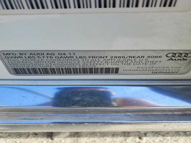 Aukcja sprzedaży 2011 Audi A8, vin: WAUAVAFDXBN025173, numer aukcji: 52315176