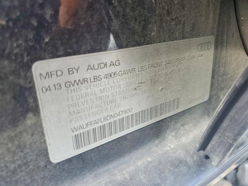 Продаж на аукціоні авто 2013 Audi A4, vin: WAUFFAFL8DN047900, номер лоту: 54325296