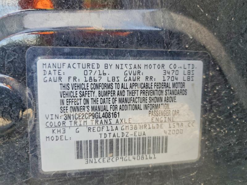 Продажа на аукционе авто 2016 Nissan Versa Note, vin: 3N1CE2CP9GL408161, номер лота: 51909556