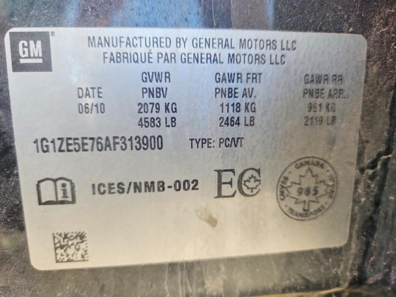 54461996 :رقم المزاد ، 1G1ZE5E76AF313900 vin ، 2010 Chevrolet Malibu مزاد بيع