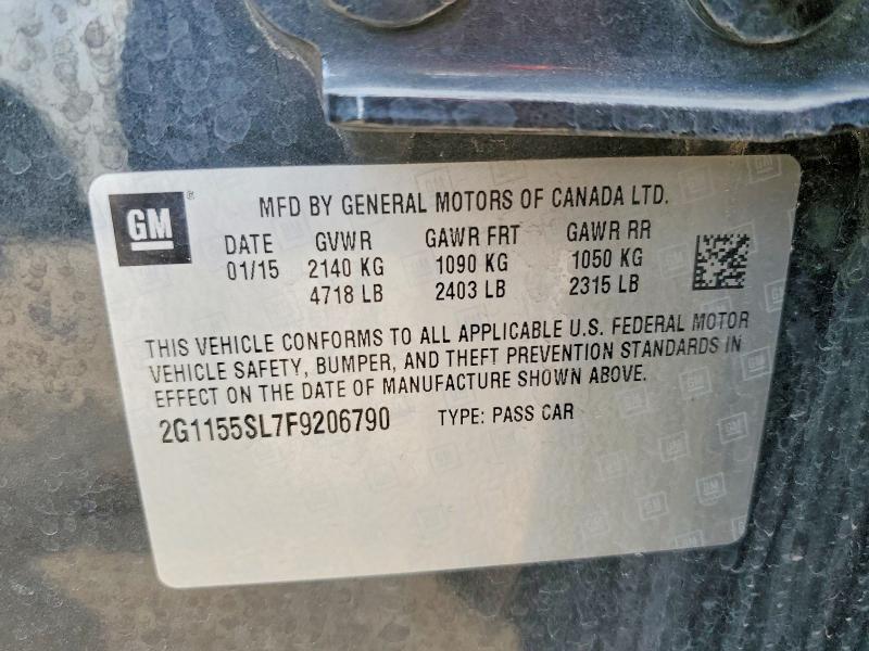 Aukcja sprzedaży 2015 Chevrolet Impala, vin: 2G1155SL7F9206790, numer aukcji: 52642976