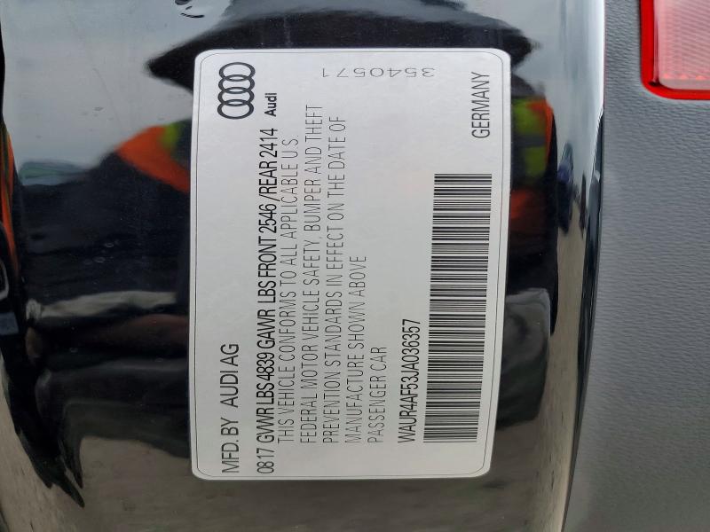 Aukcja sprzedaży 2018 Audi S5, vin: WAUR4AF53JA036357, numer aukcji: 52758526