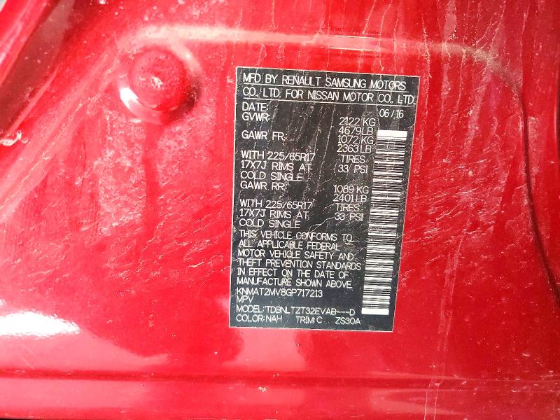 Aukcja sprzedaży 2016 Nissan Rogue, vin: KNMAT2MV8GP717213, numer aukcji: 53104196