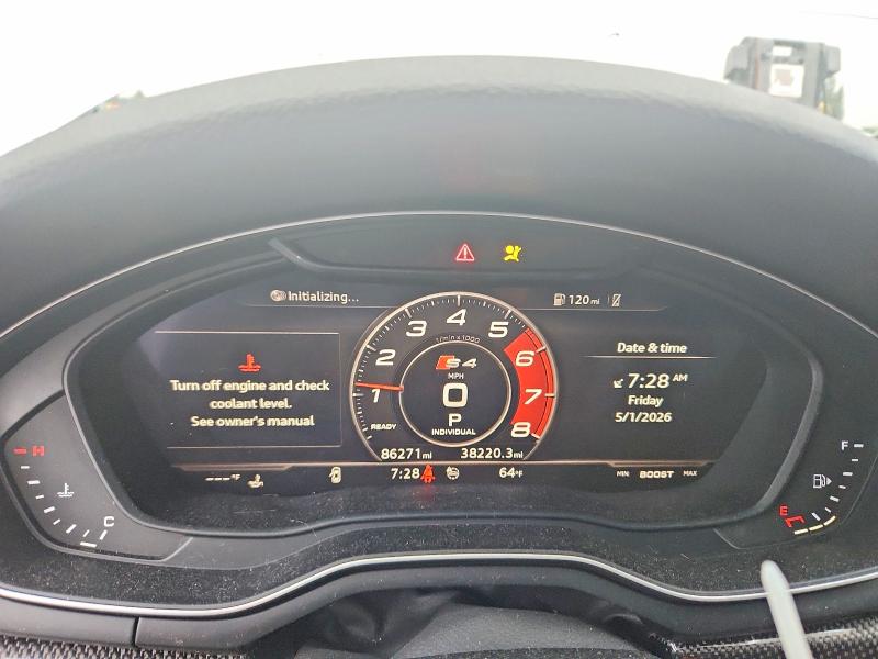 41630466 :رقم المزاد ، WAUB4AF49JA141381 vin ، 2018 Audi S4 مزاد بيع