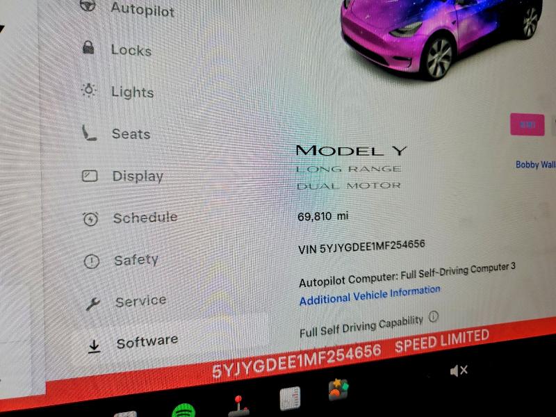 Продажа на аукционе авто 2021 Tesla Model Y, vin: 5YJYGDEE1MF254656, номер лота: 52568196