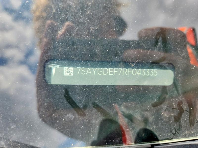 Продажа на аукционе авто 2024 Tesla Model Y, vin: 7SAYGDEF7RF043335, номер лота: 53627756