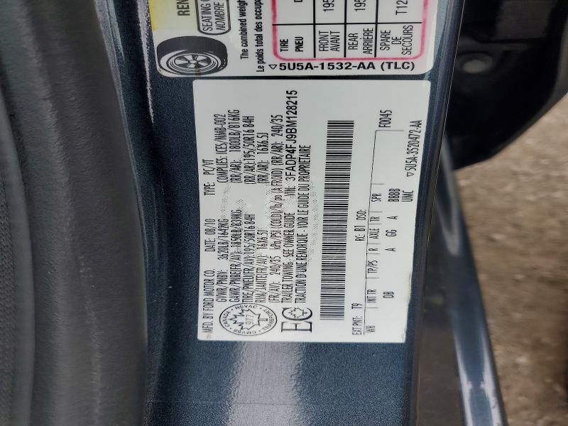 Aukcja sprzedaży 2011 Ford Fiesta, vin: 3FADP4FJ9BM128215, numer aukcji: 52372636