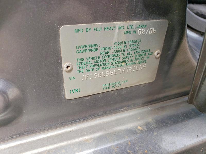 Aukcja sprzedaży 2007 Subaru Forester, vin: JF1SG65667H721669, numer aukcji: 50072396