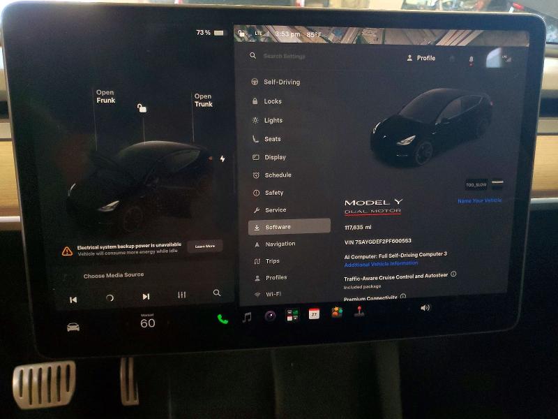 Продаж на аукціоні авто 2023 Tesla Model Y, vin: 7SAYGDEF2PF600553, номер лоту: 55187446