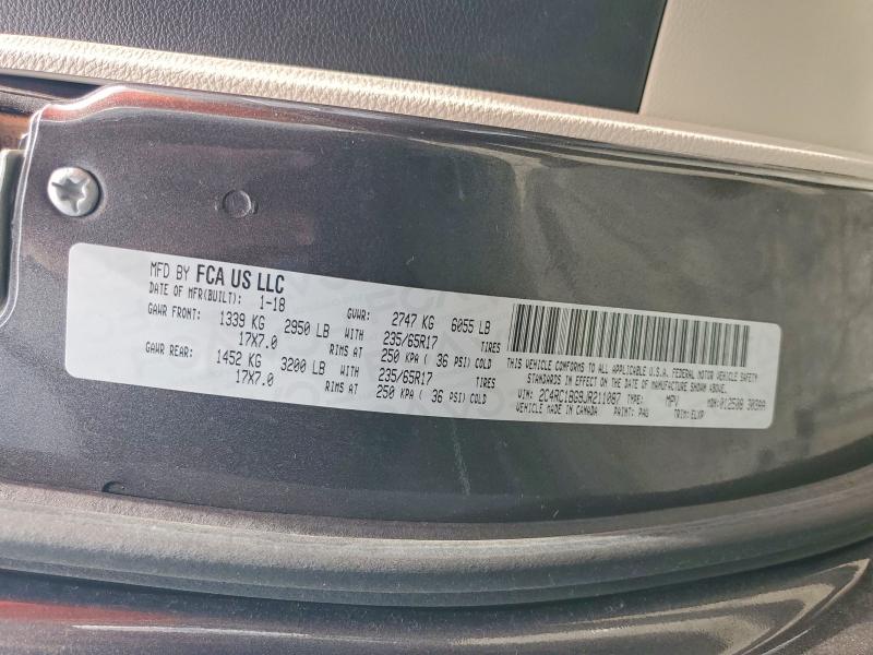 Aukcja sprzedaży 2018 Chrysler Pacifica, vin: 2C4RC1BG9JR211087, numer aukcji: 55419416