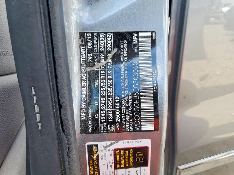 2014 Mercedes-benz Glk მანქანა იყიდება აუქციონზე, vin: WDCGG0EB5EG203060, აუქციონის ნომერი: 55359566