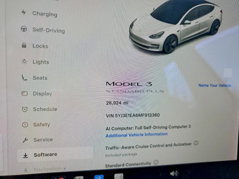 2021 Tesla Model 3 მანქანა იყიდება აუქციონზე, vin: 5YJ3E1EA6MF913360, აუქციონის ნომერი: 54643466