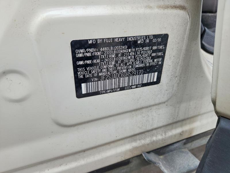 Продажа на аукционе авто 2016 Subaru Forester, vin: JF2SJADC6GH529370, номер лота: 53056576