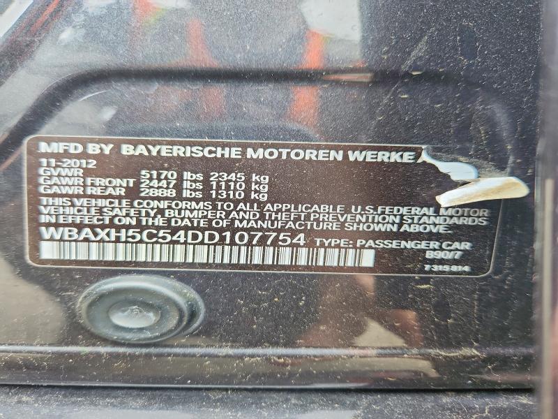 Aukcja sprzedaży 2013 Bmw 528, vin: WBAXH5C54DD107754, numer aukcji: 53510366