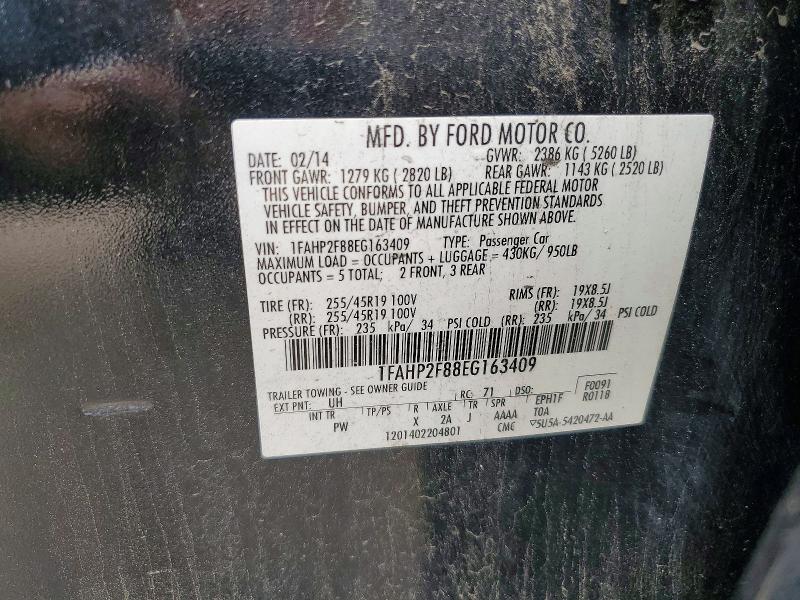 Продажа на аукционе авто 2014 Ford Taurus, vin: 1FAHP2F88EG163409, номер лота: 53719596