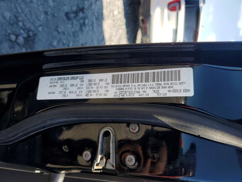 Продажа на аукционе авто 2012 Dodge Ram 2500, vin: 3C6TD5FT0CG127404, номер лота: 53879986